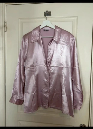Pink regine satin blouse, condition: Very good, size: XL / 42 / 14, €3.50, €4.38 includes Buyer Protection