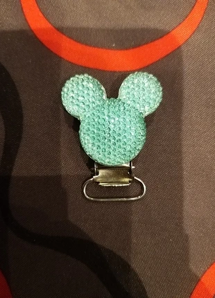 Speenkoordclip Mickey Mouse turkoois, marca: Mickey Mouse, estado: Novo sem etiquetas, €1.00, €1.75 inclui Proteção do Comprador