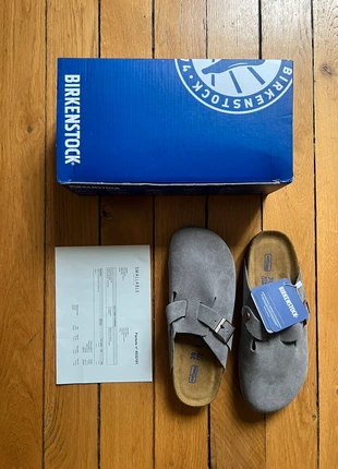 Birkenstock Boston BS - Dark Gray - Taille 39, marque: Birkenstock, état: Neuf avec étiquette, taille: 39, 70,00 €, 74,20 € Protection acheteurs incluse