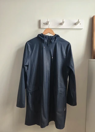 RAINS imperméable long bleu marine taille M – Coupe moderne & légère, marca: Rains, estado: Muy bueno, tamaño: M / 38 / 10, 55,00 €, 58,45 € Protección al comprador incluida