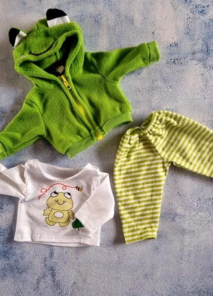 Outfit voor babypop zoals Baby Born - Kikker, merk: merkloos, staat: Nieuw zonder prijskaartje, maat: Universeel, € 6,00, € 7,00 inclusief Kopersbescherming