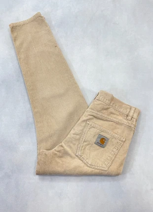 Pantalon Carhartt wip Beige en velours côtelés modèle Newel Pant Corduroy Loose - Taille S w27 #1324, brand: Carhartt, condition: Good, size: W27, €24.90, €26.85 includes Buyer Protection Pro