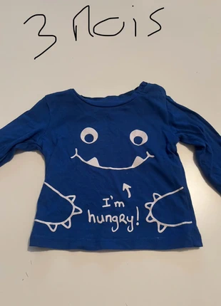 T-shirt bébé garçon, marque: In Extenso, état: Très bon état, taille: 3-6 mois / 62 cm, 1,00 €, 1,75 € Protection acheteurs incluse