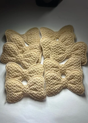 A782, lot de 10 noeuds en tissu effet crochet, condition: New without tags, €2.00, €2.80 includes Buyer Protection Pro