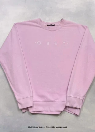Pull Obey Lila Broderie coupe Large Crew Neck - Taille M /1103R, merk: Obey, staat: Heel goed, maat: M / 38 / 10, € 39,00, € 41,65 inclusief Kopersbescherming Pro
