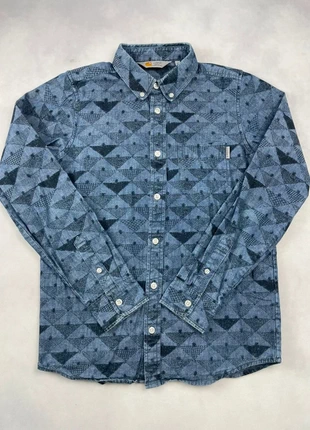 Chemise Carhartt bleu marine motif triangle manche longue Très bon état Homme Taille XS été vintage, marca: Carhartt, estado: Muy bueno, tamaño: XS, 13,00 €, 14,35 € Protección al comprador Pro incluida