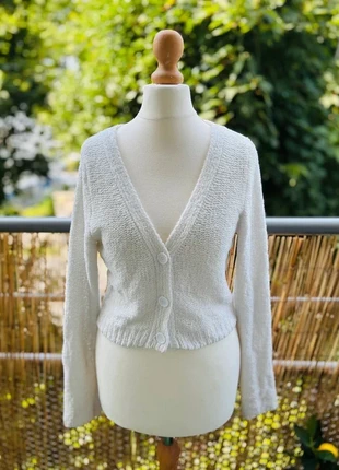 Gilet blanc doux – jennyfer - Taille 36 – Boutons nacrés, marque: Jennyfer, état: Très bon état, taille: S / 36 / 8, 6,00 €, 7,00 € Protection acheteurs incluse