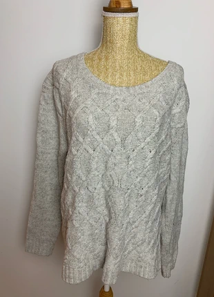 Pull Torsadé Tommy Hilfiger Gris - Taille M Femme, marque: Tommy Hilfiger, état: Très bon état, taille: M / 38 / 10, 15,00 €, 16,45 € Protection acheteurs (Pro) incluse