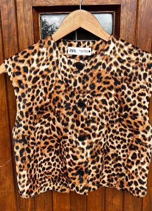 Zara cheetah top, brand: Zara, condition: Very good, size: XS / 34 / 6, €4.00, €4.90 includes Buyer Protection
