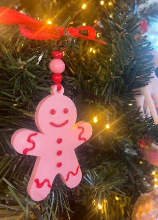 Peperkoekmannetje kersthanger – 9 cm, merk: Handgemaakt, staat: Nieuw met prijskaartje, € 3,25, € 4,11 inclusief Kopersbescherming