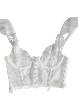 Cropped lace corset top (xs), merk: Alternative, staat: Nieuw zonder prijskaartje, maat: XS / 34 / 6, € 12,99, € 14,34 inclusief Kopersbescherming Pro