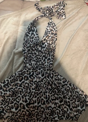 Leopard print halter neck dress open back with straps size 8 Stylewise y2k 2000s, brand: Stylewise, condition: Very good, size: S / UK 8-10, £10.00, £11.20 includes Buyer Protection