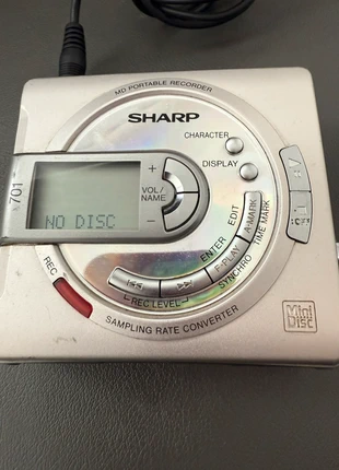 💾 Vintage Sharp MD-MS701 MiniDisc (MD) portable recorder/player with sony case 💾, brand: SHARP, condition: Good, £60.00, £63.70 includes Buyer Protection