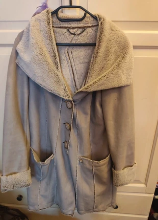 Manteau long fausse fourrure, marca: jacket marynarka, estado: Novo sem etiquetas, tamanho: L / 40 / 12, €14.50, €15.93 inclui Proteção do Comprador