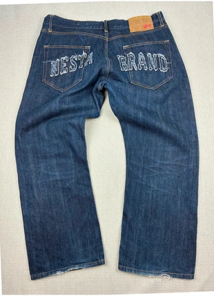 Pant  y2k  Nesta Brand streetwear jambe large taille 46 belle broderie, brand: Vintage Dressing, condition: Very good, size: XL, €31.50, €33.78 includes Buyer Protection Pro