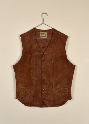 Vintage waistcoat suede jacket made in U.S.A by Pioneer wear circa 1960-70 (2132), marque: Pioneer Wear USA, état: Très bon état, taille: M, 70,00 €, 74,20 € Protection acheteurs (Pro) incluse
