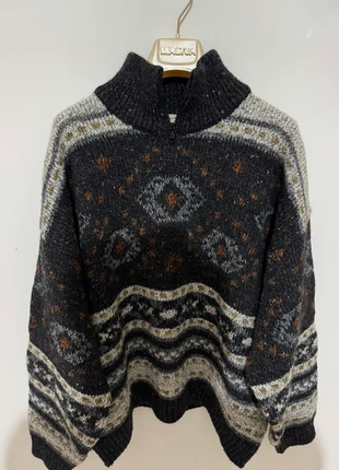 Maglione vintage dolcevita con zip misto lana, brand: Vintage Dressing, condizioni: Ottime, taglia: L, €17.90, €19.50 include la Protezione acquisti