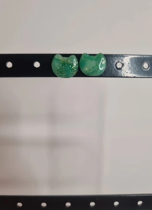 Boucles d'oreille puce chat verte femme neuve, marque: FIMO, état: Neuf avec étiquette, 5,00 €, 5,95 € Protection acheteurs incluse
