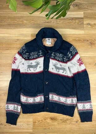 Vintage Strickjacke Weihnachten Wolle Size L, merk: Vintage Dressing, staat: Goed, maat: L, € 24,00, € 25,90 inclusief Kopersbescherming