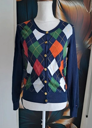 Gilet Tommy Hilfiger motifs losanges – Taille S💜, marca: Tommy Hilfiger, estado: Muy bueno, tamaño: S / 36 / 8, 39,90 €, 42,60 € Protección al comprador Pro incluida