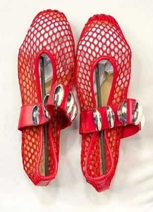 JOIA Paris - Ballerines plates avec bijoux - Rouge - Taille 39, brand: Joia, condition: New with tags, size: 39, €15.00, €16.45 includes Buyer Protection Pro