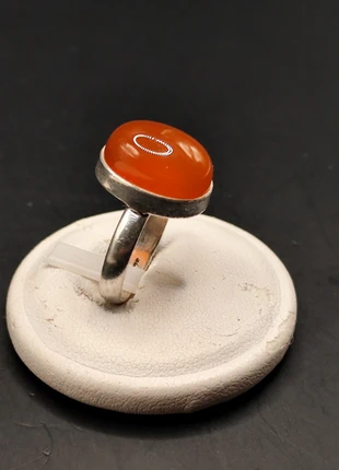 Anello in argento con pietra corniola, marca: Argento, estado: Muy bueno, tamaño: 16,5 mm Ø / 12, 29,00 €, 31,15 € Protección al comprador incluida