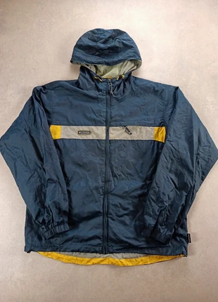 Veste coupe-vent à capuche vintage y2k 90s Columbia | bleu/marine | taille L pour homme, merk: Columbia, staat: Heel goed, maat: L, € 24,90, € 26,85 inclusief Kopersbescherming Pro