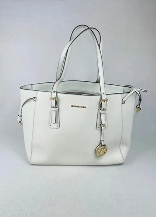 Sac Grand Cabas Michael Kors Blanc Logo Doré Pendentif MK Y2K, marke: Michael Kors, zustand: Sehr gut, 94,90 €, 100,35 € beinhaltet Vinted-Käuferschutz Pro