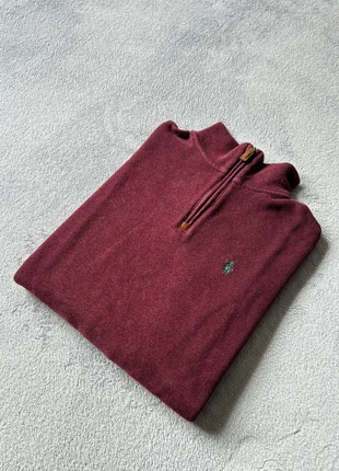 Pull Ralph Lauren Half zip 1/4 zip col camionneur | rouge bordeaux | Taille M, marke: Ralph Lauren, zustand: Sehr gut, größe: M, 44,99 €, 47,94 € inklusive Vinted-Käuferschutz