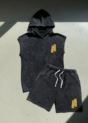 Ensemble Hoodie Japonais Vintage – Streetwear / Été / Oversize / Noir Graphique, zustand: Sehr gut, größe: M, 49,90 €, 53,10 € inklusive Vinted-Käuferschutz