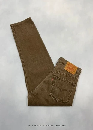 Jean Levi’s 501 y2k Marron Made in USA Taille Haute Large et Droit Denim Pant - Taille S w26 #808, brand: Levi's, condition: Very good, size: S / 36 / 8, €34.90, €37.35 includes Buyer Protection Pro