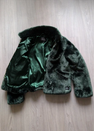 Veste femme Obey fausse fourrure vert foncé zippée doublure satinée taille S, brand: Obey, condition: Very good, size: S / 36 / 8, €65.00, €68.95 includes Buyer Protection