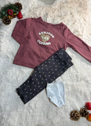 Ensemble pull - legging, brand: Kiabi, condizioni: Buone, taglia: 6-9 mesi / 68 cm, €1.50, €2.28 include la Protezione acquisti