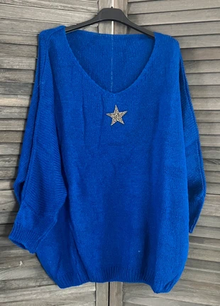 Pull bleu roi, marque: Made In Italy, état: Neuf sans étiquette, taille: XXL / 44 / 16, 25,00 €, 26,95 € Protection acheteurs incluse