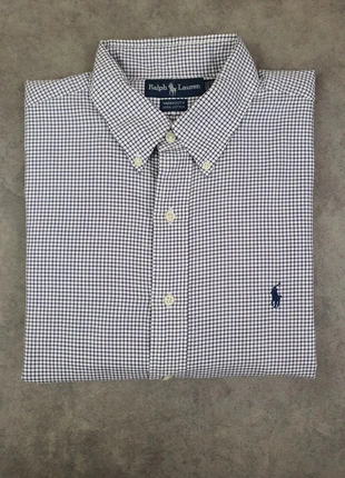 Chemise petits carreaux ( gris violet) logo brodé marine Marque Ralph Lauren Taille 17-35, marque: Ralph Lauren, état: Très bon état, taille: XL, 39,00 €, 41,65 € Protection acheteurs (Pro) incluse