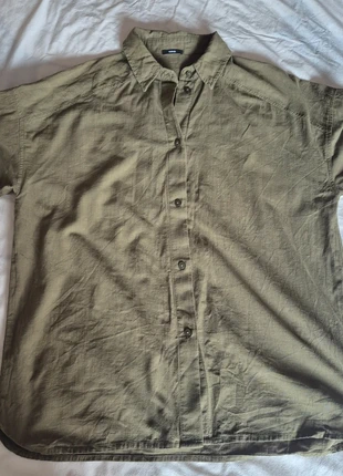 Camisa caqui, marca: Tenezis, estado: Muito bom, tamanho: L, €5.00, €5.95 inclui Proteção do Comprador