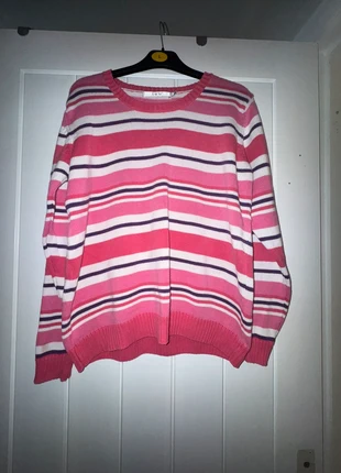 EWM pink striped jumper size medium, brand: EWM, condition: Good, size: M / 10, £2.50, £3.33 includes Buyer Protection