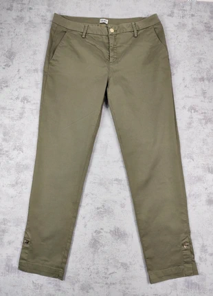 pantalon liu-jo coton taille 40 vert olive coupe droite décontracté avec boutons-pression chevilles, brand: Liu Jo, condition: Very good, size: L / 40 / 12, €15.00, €16.45 includes Buyer Protection