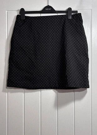 Oasis Black Skirt with White Polka Dots – Zip Back – Size 14 – Retro Style, brand: Oasis, condition: Very good, size: M / UK 12-14, £6.00, £7.00 includes Buyer Protection Pro