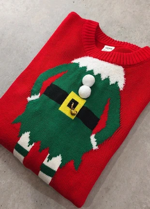 R196/ Pull de Noël Lutin/Elfe avec grelot Taille M, marque: Hema, état: Très bon état, taille: M, 14,50 €, 15,93 € Protection acheteurs (Pro) incluse