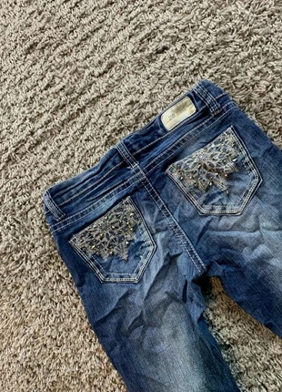 Jean Zco Broderie Y2K coupe évasé taille M flare - 2000s femme style miss me B318, merk: Vintage Dressing, staat: Heel goed, maat: M / 38 / 10, € 25,00, € 26,95 inclusief Kopersbescherming Pro