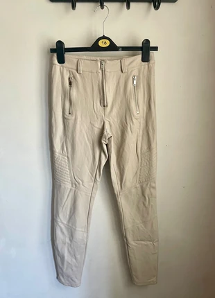 🤍 Cream Faux Leather Skinny Trousers Size 8 🤍, brand: Topshop, condition: Very good, size: S / 8, £4.00, £4.90 includes Buyer Protection