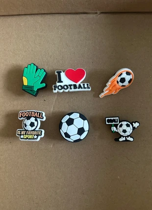 Football charms for crocs, condition: New without tags, £2.00, £2.46 includes Buyer Protection