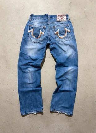 🔥 True Religion Y2K Vintage Jeans - Rare Wash / Made in USA / Iconic Stitching 🔥, marque: True Religion, état: Très bon état, taille: W34 | FR 44, 40,00 €, 42,70 € Protection acheteurs incluse