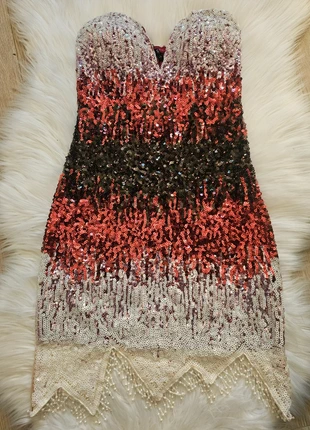 Robe soirée sequins, marque: anewsta, état: Neuf avec étiquette, taille: S / 36 / 8, 25,00 €, 26,95 € Protection acheteurs incluse