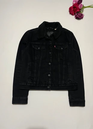 Veste en Jeans Levi’s Premium avec doublure Noire Taille S, brand: Levi's, condition: Very good, size: S / 36 / 8, €40.00, €42.70 includes Buyer Protection