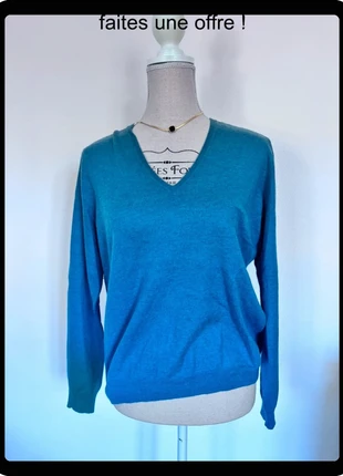 #EricBompard #PullCachemire #PullColV #CachemirePur #PullFemme, marque: Eric Bompard, état: Bon état, taille: XL / 42 / 14, 140,00 €, 147,70 € Protection acheteurs incluse