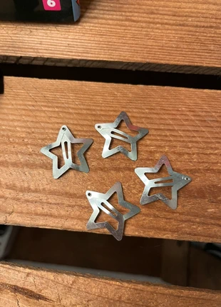 Lot de 4 barrettes étoiles argentées, estado: Novo sem etiquetas, €2.00, €2.80 inclui Proteção do Comprador
