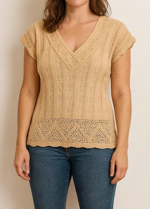 Pull vintage moutarde femme – Taille M, marque: Vintage Dressing, état: Très bon état, taille: M / 38 / 10, 4,00 €, 4,90 € Protection acheteurs incluse