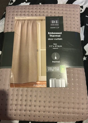 Embossed Thermal Door Curtain, brand: Country, condition: New without tags, size: 200 cm - 249 cm, £15.00, £16.45 includes Buyer Protection